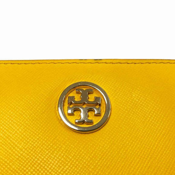Tory Burch Robinson Mini Yellow Coin Purse - Picture 2 of 7